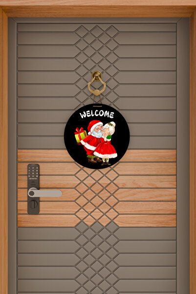 Dormot Ψηφιακή εκτύπωση υψηλής ποιότητας, Πρωτοχρονιά, Καλά Χριστούγεννα, Στολίδι πόρτας με θέμα την Πρωτοχρονιά, Στολίδι τοίχου