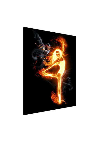 PozaTablou Pictură pe pânză: Dansator cu flăcări 70x90 cm