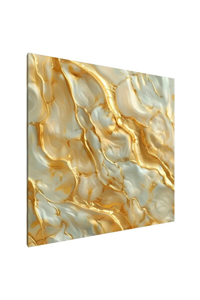 PozaTablou Pictură pe pânză: Orizonturi aurii (1) 80x80 cm