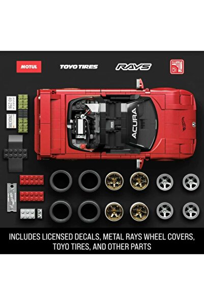 HOT WHEELS Elite Series – 1990 Acura NSX 1:16 Construction Set (876 pieces)