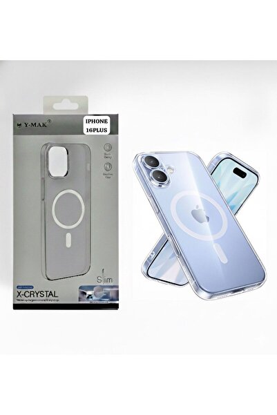 Ymak iPhone 16 Plus Hard Slim MagSafe Case – Clear