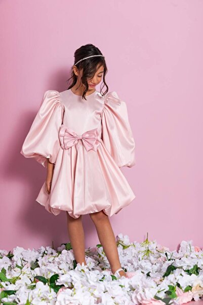 Miss Lorin Kids فستان سهرة للأطفال بأكمام بالون