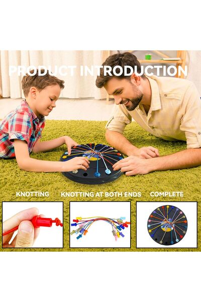 OEM Interactive Rope Challenge Game for Children, Untangle the Ropes, Space Theme, 3+