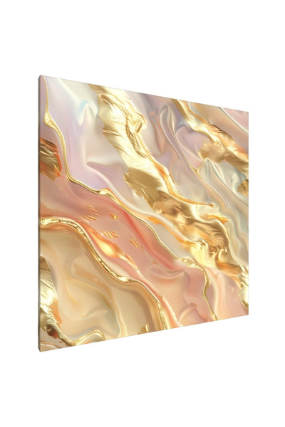 PozaTablou Pictură pe pânză: Valuri aurii de seninătate (80x80 cm)