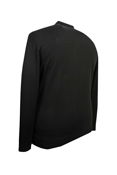 tambattal Plus Size Half Fisherman Pattern Knitwear Sweater