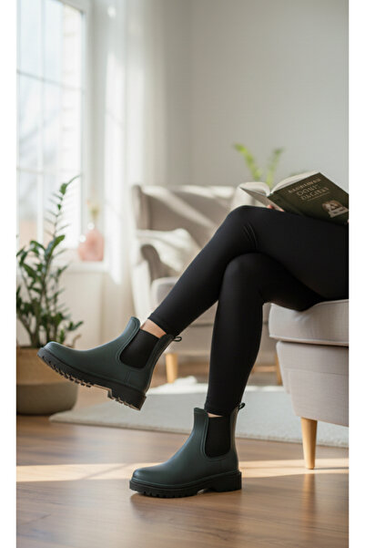 Hızlı Al Easy to Wear Elastic Boots.Stylish Rain Boots Suitable for Daily Use