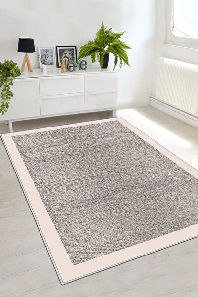 MNC HOME Salon Halısı Geometrik İskandinav Eskitmeli Dijital Baskı Yıkanabili...