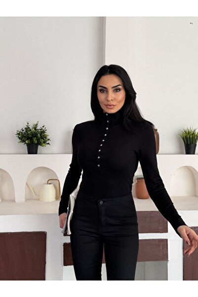 REELMODA ЖЕНСКА БЛУЗА С ВИСОКО КАЧЕСТВО, С ИЗПРАВЕН ЯКА И КОПЧЕТА ОТ ПРЕД