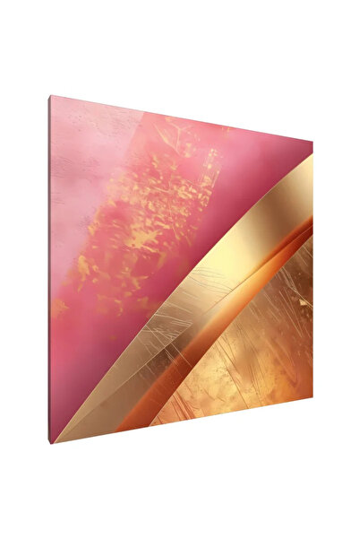 PozaTablou Pictură pe pânză: Nuanțe aurii (1) 80x80 cm