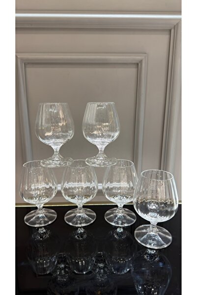 Vakıf home Crystalex Bohemia Kristal Ayaklı Sade Optikli Kahve Yanı Su Bardağı
