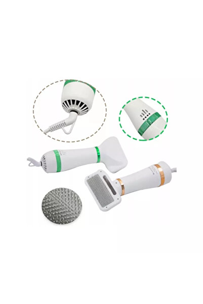 Gonga Electric brush with dryer for pets, Gonga® White