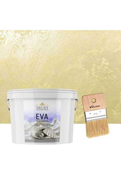 YaYa Color Set Vopsea Decorativa de Lux, Eva Madreperla, Galben Lamaie, 2.5 L...