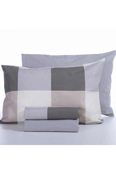 Nef Nef Homeware Set 2 flat sheets 200x270 cm + 2 pillowcases 52x72 cm Nef-Nef Casual Gray