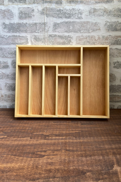 ayfiwood 45x35 Cm Ahşap Kaşıklık Çekmece İçi Yemek Takımı Ve Servis Gereçleri...