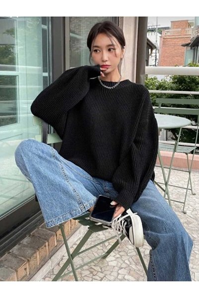 lmodafıstık Simit Collar Sweater