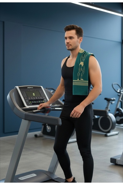 ENDAMIM Sports Towel Special Printed Microfiber Cotton Mixed 35X90Cm