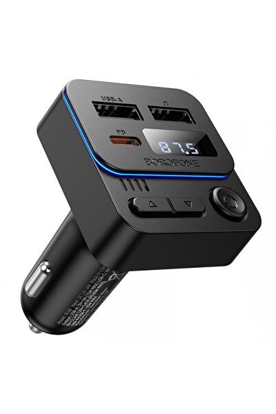 Borofone Modulator FM Bluetooth BC60 Hero, 2 x USB-A - 1 x USB-C