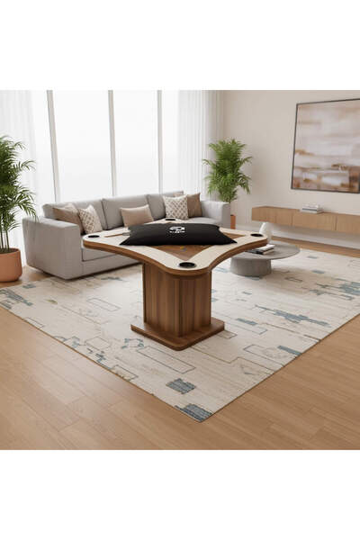 4P Neom Plot & Jacaro 2*1 Table - MDF - 97×97×73 cm (Black)