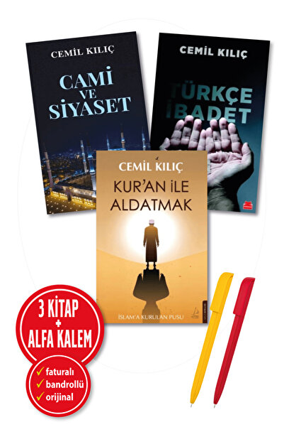 Destek Yayınları Alfa Kalem+ Cemil Kılıç 3 Kitap (Cami ve Siyaset+Türkçe İbad...
