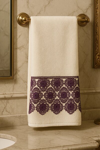 Modares Store Ottoman Needlework Towel Dowry Coverlet 50*90 Velvet