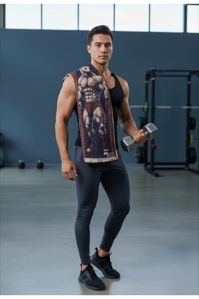 ENDAMIM Sports Towel Special Printed Microfiber Cotton Mixed 35X90Cm