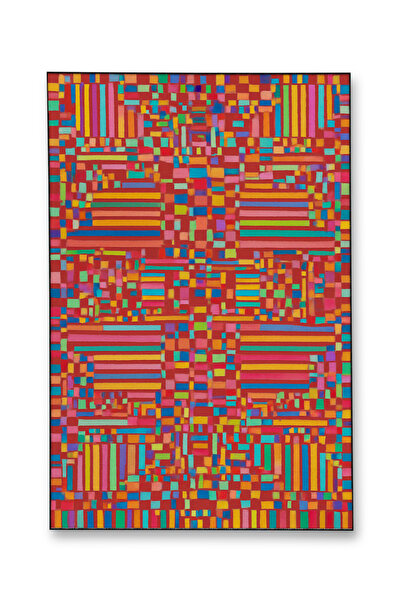 Rugs Modern Halı سجادة موسو زرقاء بنفسجية اللون بنمط زهور عرقية منسوجة بقاعدة...