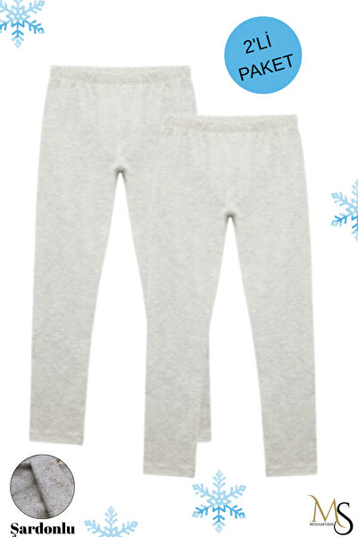 2-Pack Cotton Sardine Girls Boys Thermal Leggings Underwear