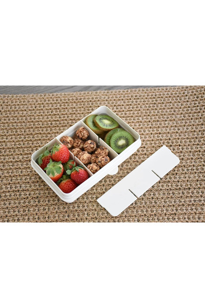 Melii Luxe 6 Compartment Snack Box - Ivory
