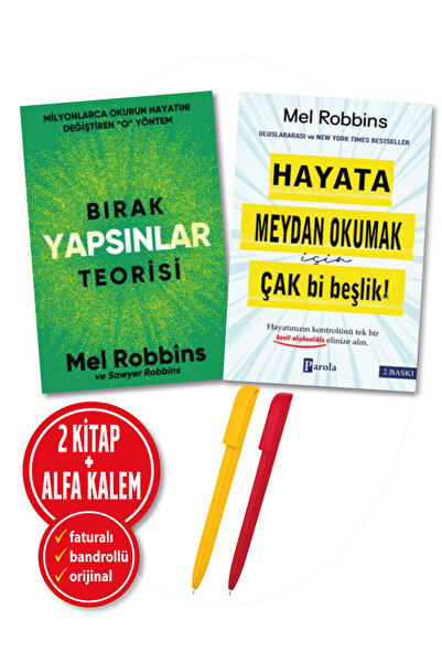 Nepal Kitap Alfa Kalem+ Mel Robbins 2 Kitap (Bırak Yapsınlar Teorisi+Hayata M...