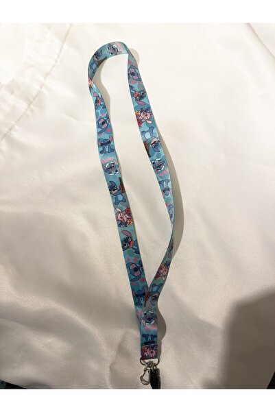 facnspt Curea pentru gât (lanyard) cu model Stitch și Angel – personaj bucăți...