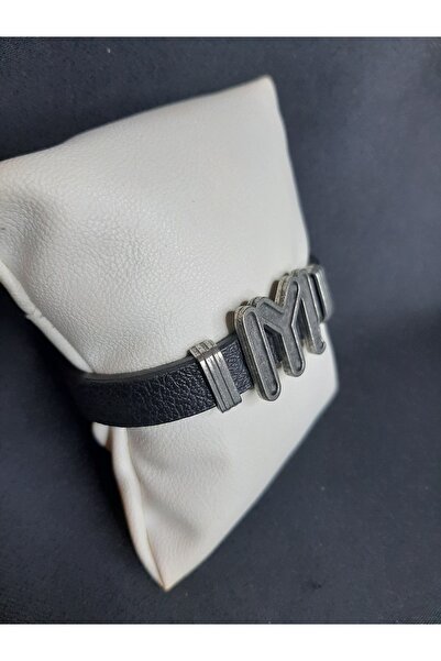 MRYart Kayi Length Faux Leather Bracelet Black