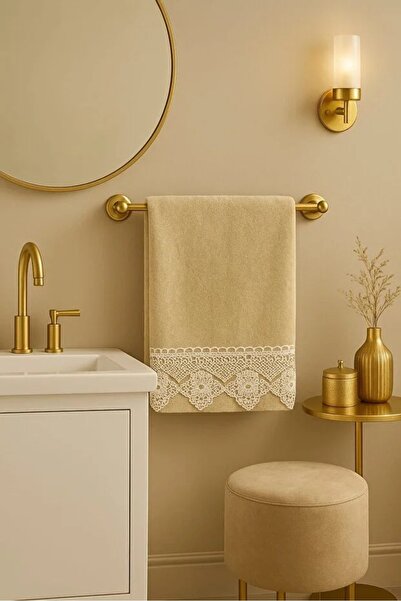 Modares Store Ottoman Needlework Towel Dowry Coverlet 50*90 Velvet