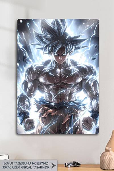 DekorHane Son Goku Metal Painting, Dragon Ball Z Wall Decor, Anime Art, Modern Home Office Gift