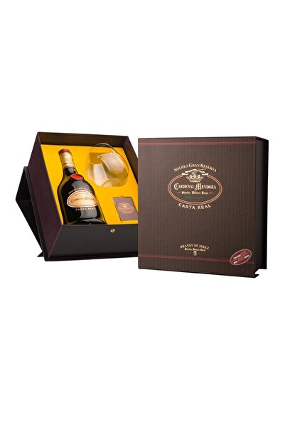 Cardenal Mendoza Carta Real Brandy 40% 0.7L with 1 Glass