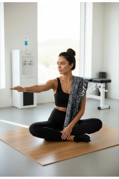 ENDAMIM Sports Towel Special Printed Microfiber Cotton Mixed 35X90Cm