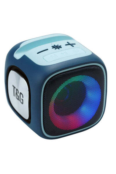 G&T Wig مكبر صوت لاسلكي محمول مع إضاءة LED RGB وصوت جهير فائق