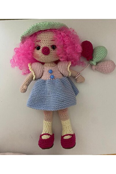 evim oyuncak dünyası Amigurumi palyaço kız bebek