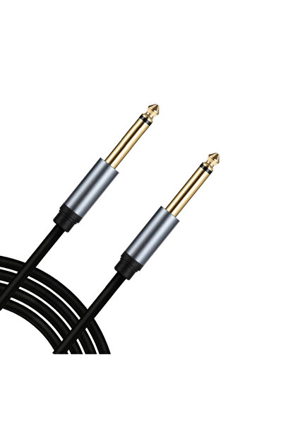 BK Teknoloji Yüksek Kalite 6.35mm 1/4" Mono Gitar Mikrofon Amfi Enstrüman Kab...