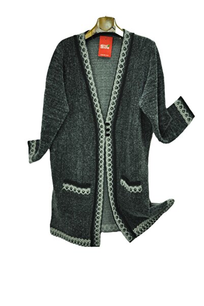 elma abone New Season Three Button Knitwear Long Cardigan