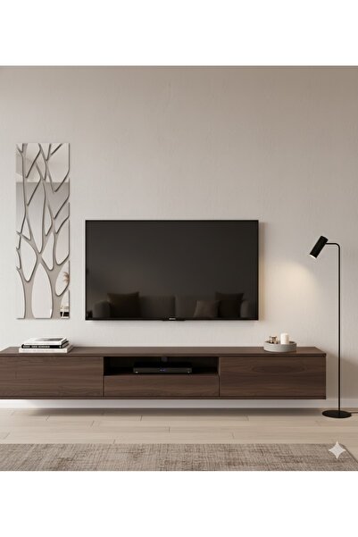 pleksisanati Ağaç Desenli Duvar Ayna Dekoru| Salon ve Koridor Dekoru