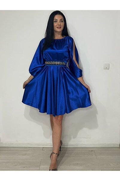 AdyAry Fashion Rochie scurta eleganta satin