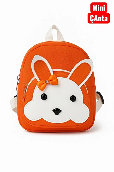 nuvora Lightweight and Comfortable Mini School Backpack for Nursery and Kindergarten for Ages 0-4 with Little Rabbit Figure