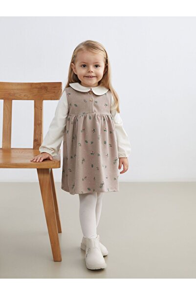 LC Waikiki LCW baby Bebe Yaka Kız Bebek Bluz ve Elbise