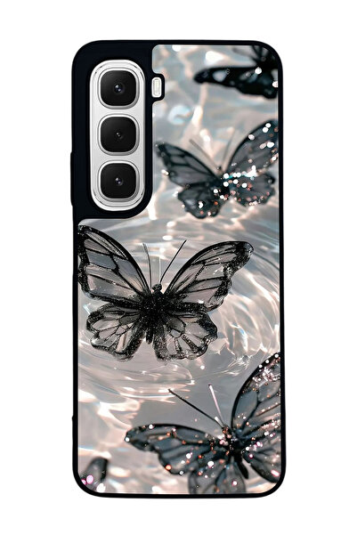 BGAKSESUAR Infinix Hot 60 Mat Uyumlu Siyah Kılıf – Yumuşak Silikon, Koruyucu,...