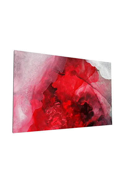 PozaTablou Pictură pe pânză: Explozie roșie în linii abstracte 100x70 cm