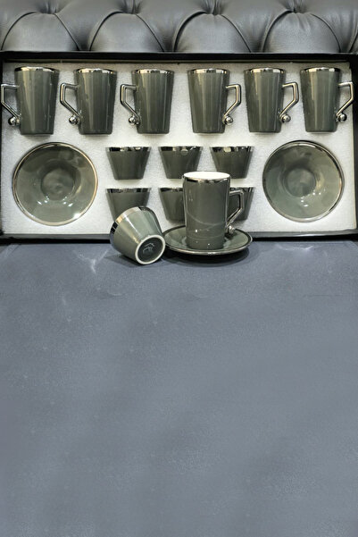 Generic A modern hospitality set including teacups, coffee cups, and saucers – an elegant design that combines luxury and simplicity.