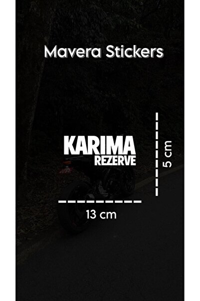 Mavera Stickers Karıma Rezerve Beyaz Sticker Etiket 13x5 cm (1 Adet)