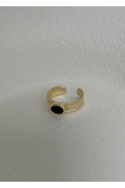 KİLİGİSTANBUL Ni̇ki̇ta Stone Retro Ring (Size Adjustable)