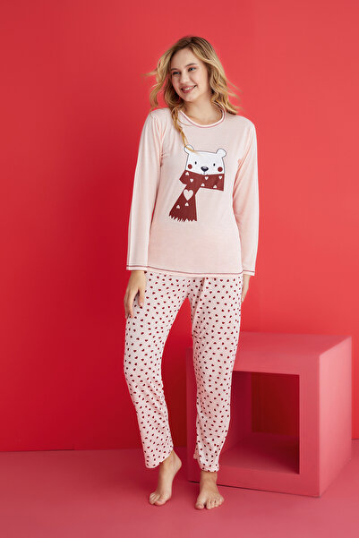 rindahomewear WOMEN'S VISCOSE LONG SLEEVE PAJAMA SET