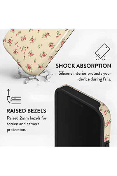 HYPERSOFT iPhone 17 Pro (6.3 Inch) Compatible Patterned Burga Series Double Layer Premium Case